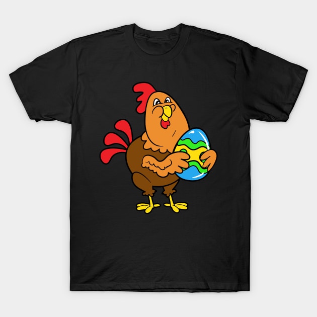 Easter Chicken T-Shirt by happyeasterbunny